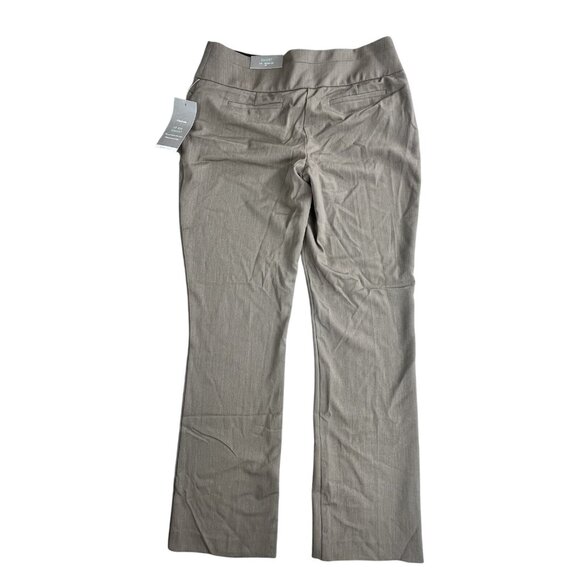 Maurices Pants Women 7/8 Regular Tan Boot Cut Smart Relaxed Hip Thigh Office NWT - Picture 1 of 16